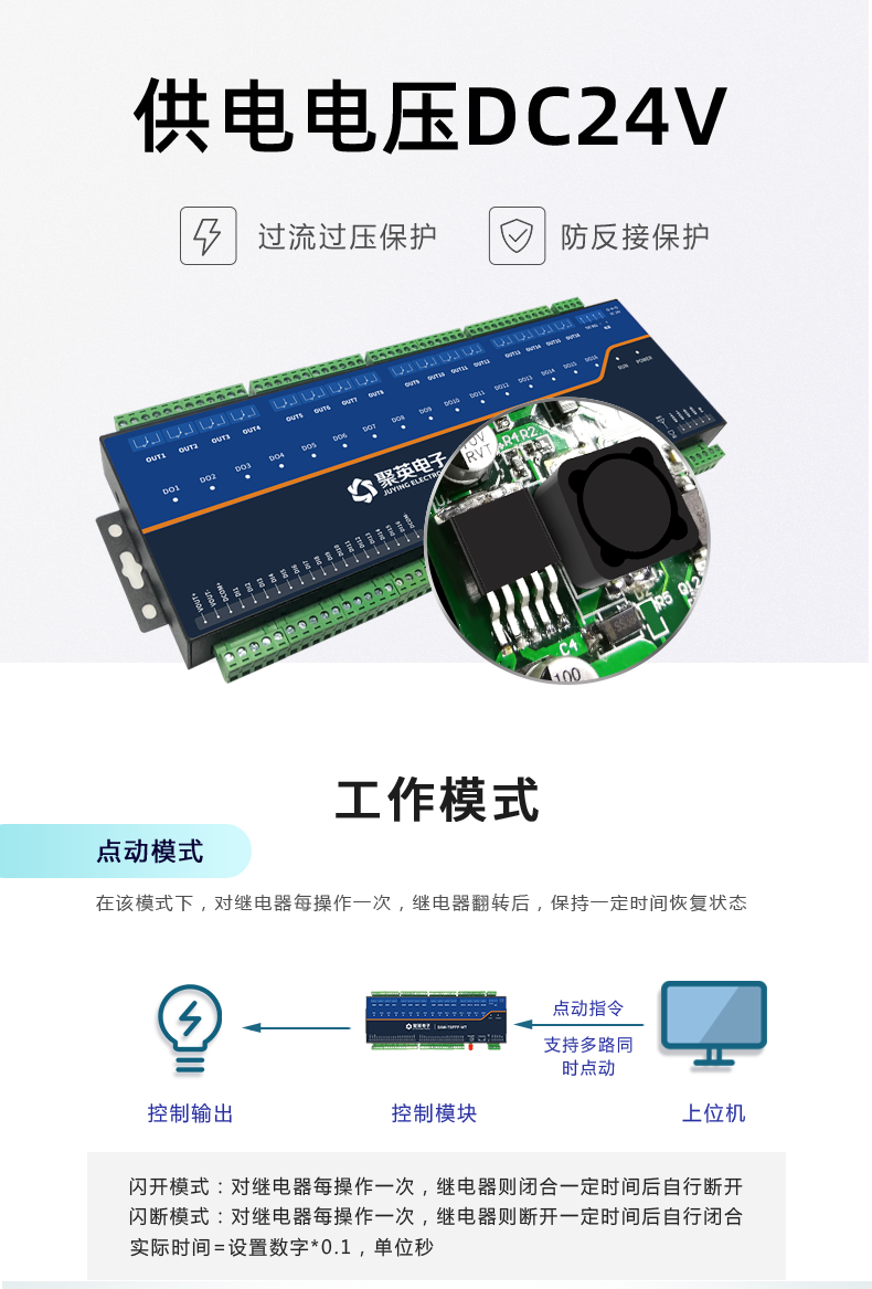 DAM1616A-MT 工業(yè)級(jí)數(shù)采控制器工作模式