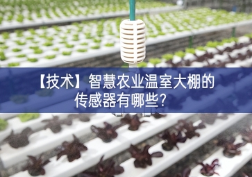 「技術(shù)」智慧農(nóng)業(yè)溫室大棚的傳感器有哪些？