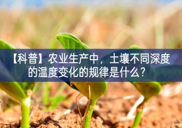 「科普」農(nóng)業(yè)生產(chǎn)中，土壤不同深度的溫度變化的規(guī)律是什么？